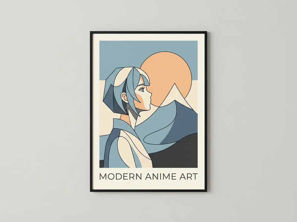 Minimalist anime style