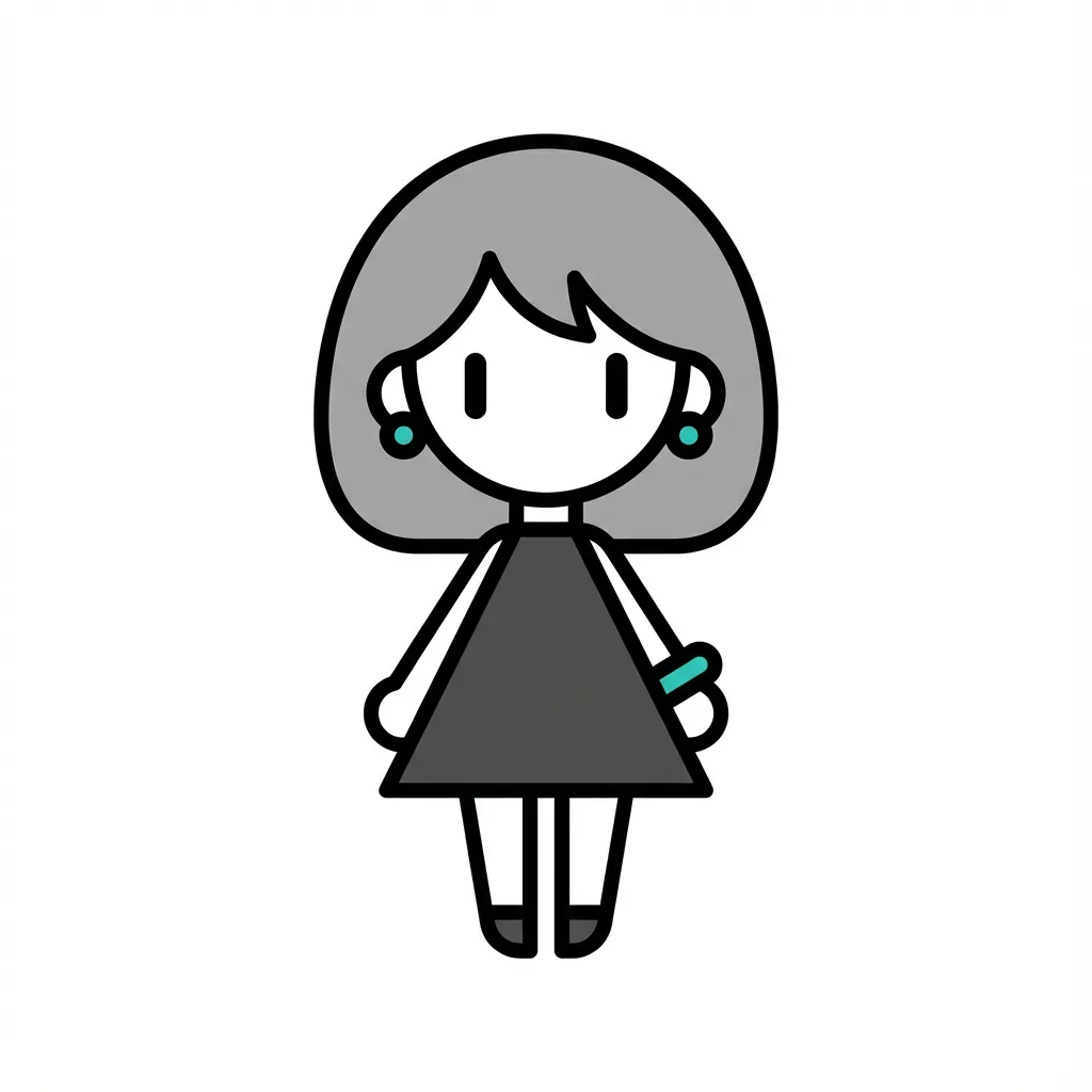 ミニマリストアニメスタイル 例 1