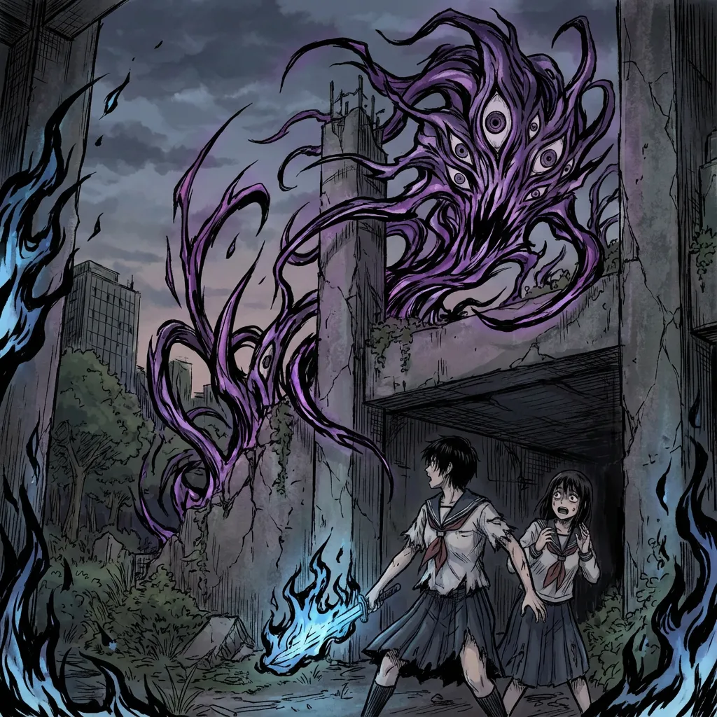 Horror anime style example 3
