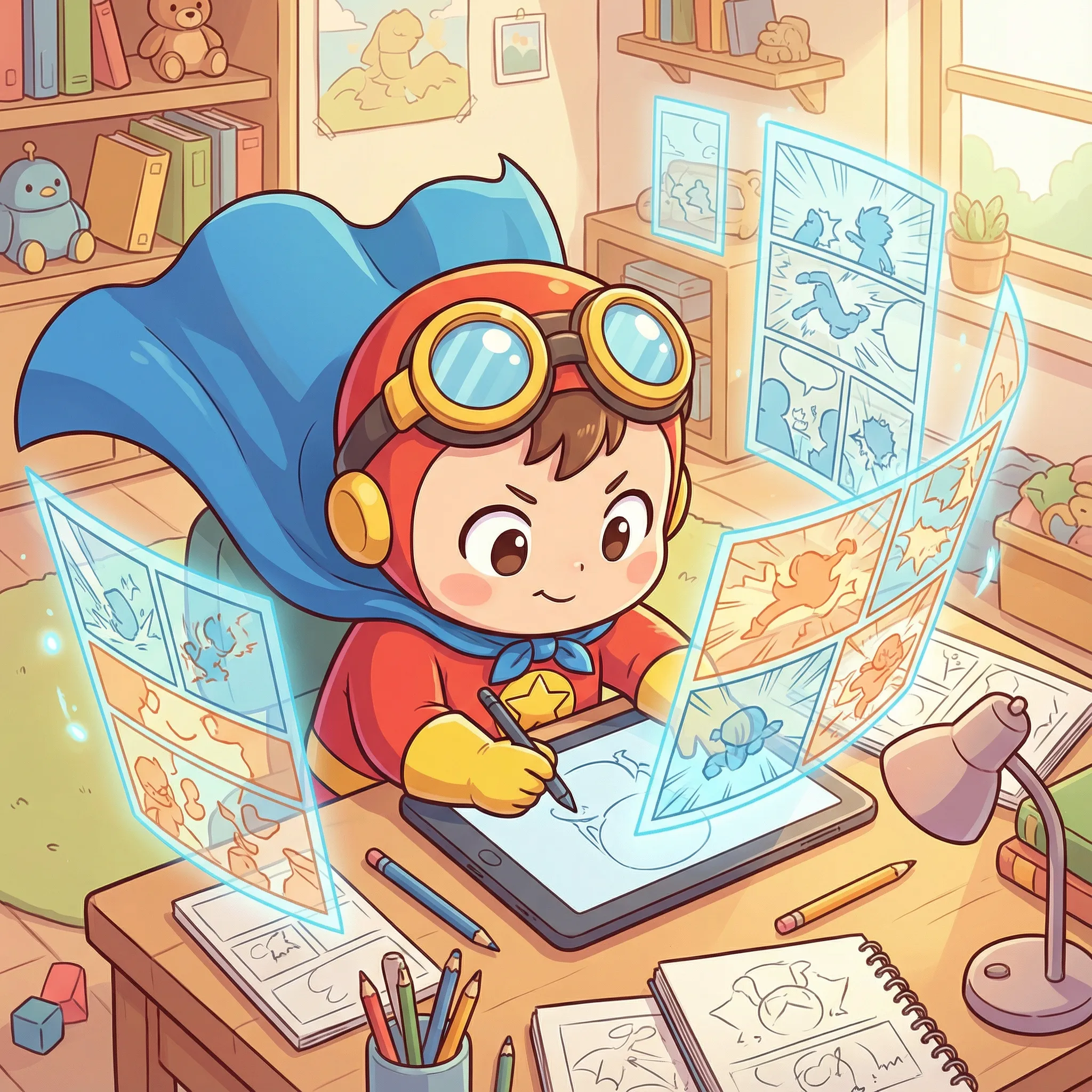Generate comic panels