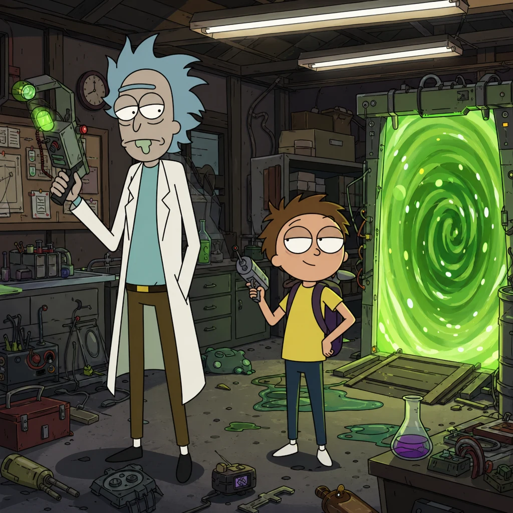 Rick and Morty style example 1