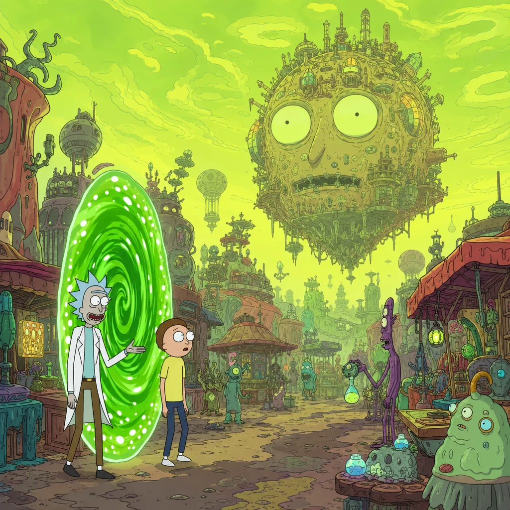 Rick and Morty style example 2