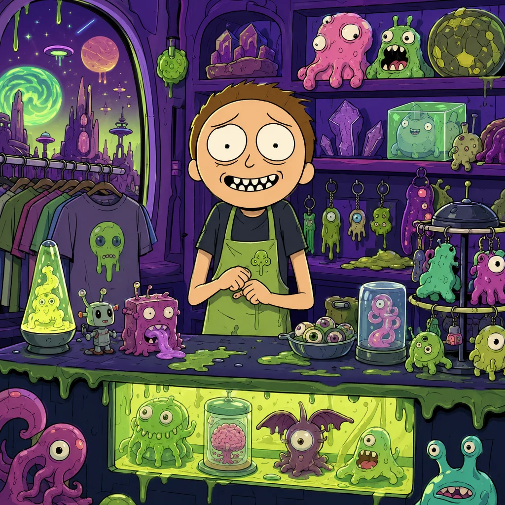 Rick and Morty style example 3