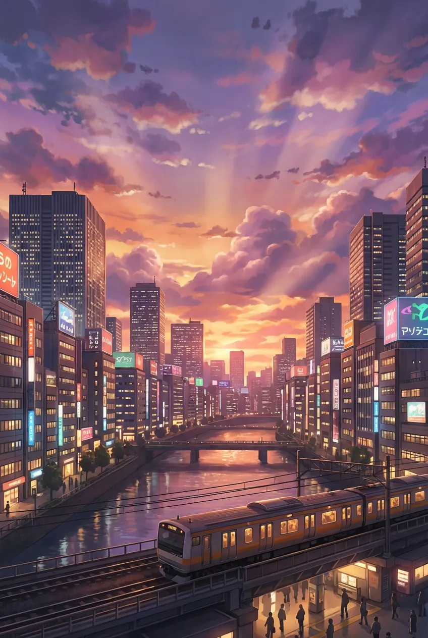 Makoto Shinkai style example 2